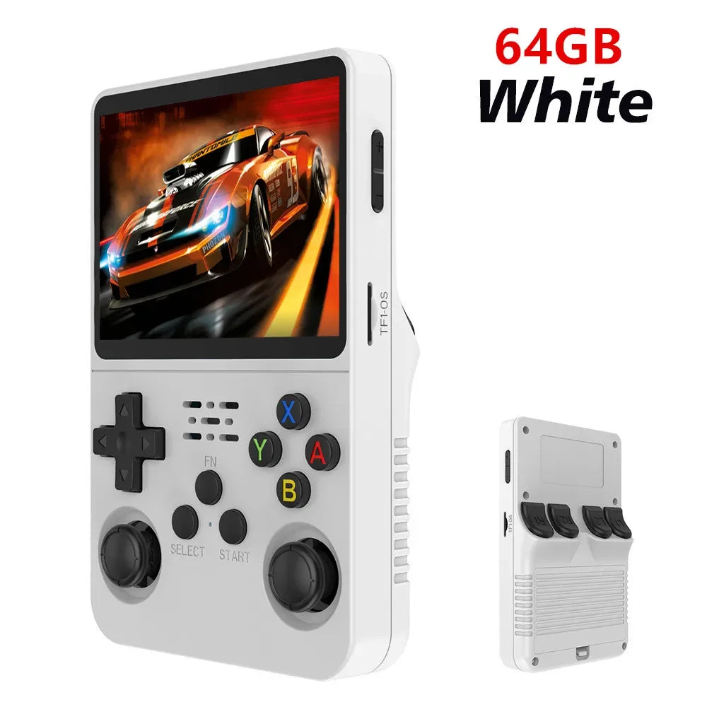 R36S Retro Handheld Video Game Console 3.5 Inch IPS Screen 128GB Portable Pocket Player Linux System Preloaded Games Boy Gift