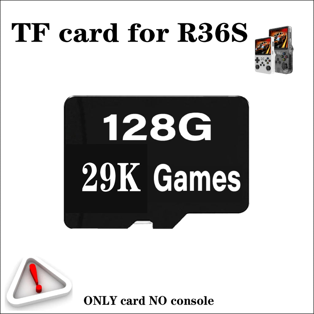 Memory Card For R36S Retro Handheld Video Game Console Memory Card Linux System Pre-install Retro Game Video Player TF Card R36S