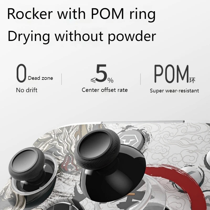 Aolion Wireless Game Controller Hall Linear Trigger Electromagnetic Joystick Rgb Light Effect Long Battery Life Pc/Switch/Steam