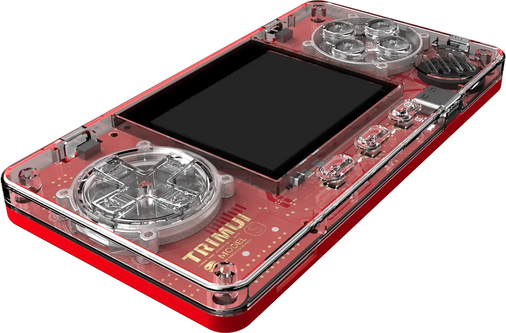 Trimui Model S Handheld Game Machine 2 Inch Ips Screen Mini Extremely Compact Nostalgic Handheld Card Machine Transparent Body