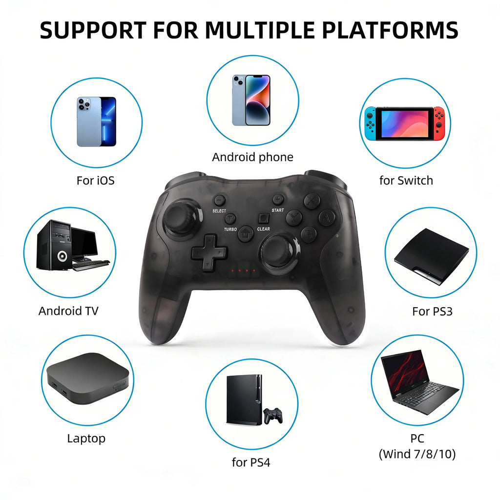 GAMINJA Gamepad For Switch PS4 Controller Bluetooth Gamepad Wireless Game Controller