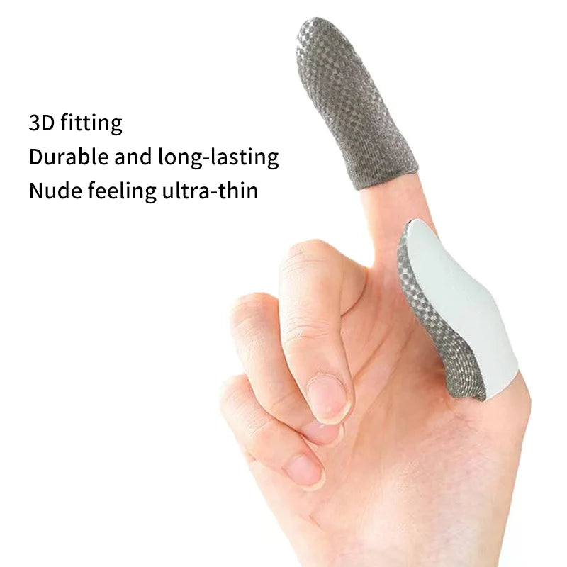 2/6Pcs Breathable Game Controller Finger Sleeve For Pubg Sweat Proof Non-Scratch Touch Screen Gaming Thumb Gloves Finger Cover