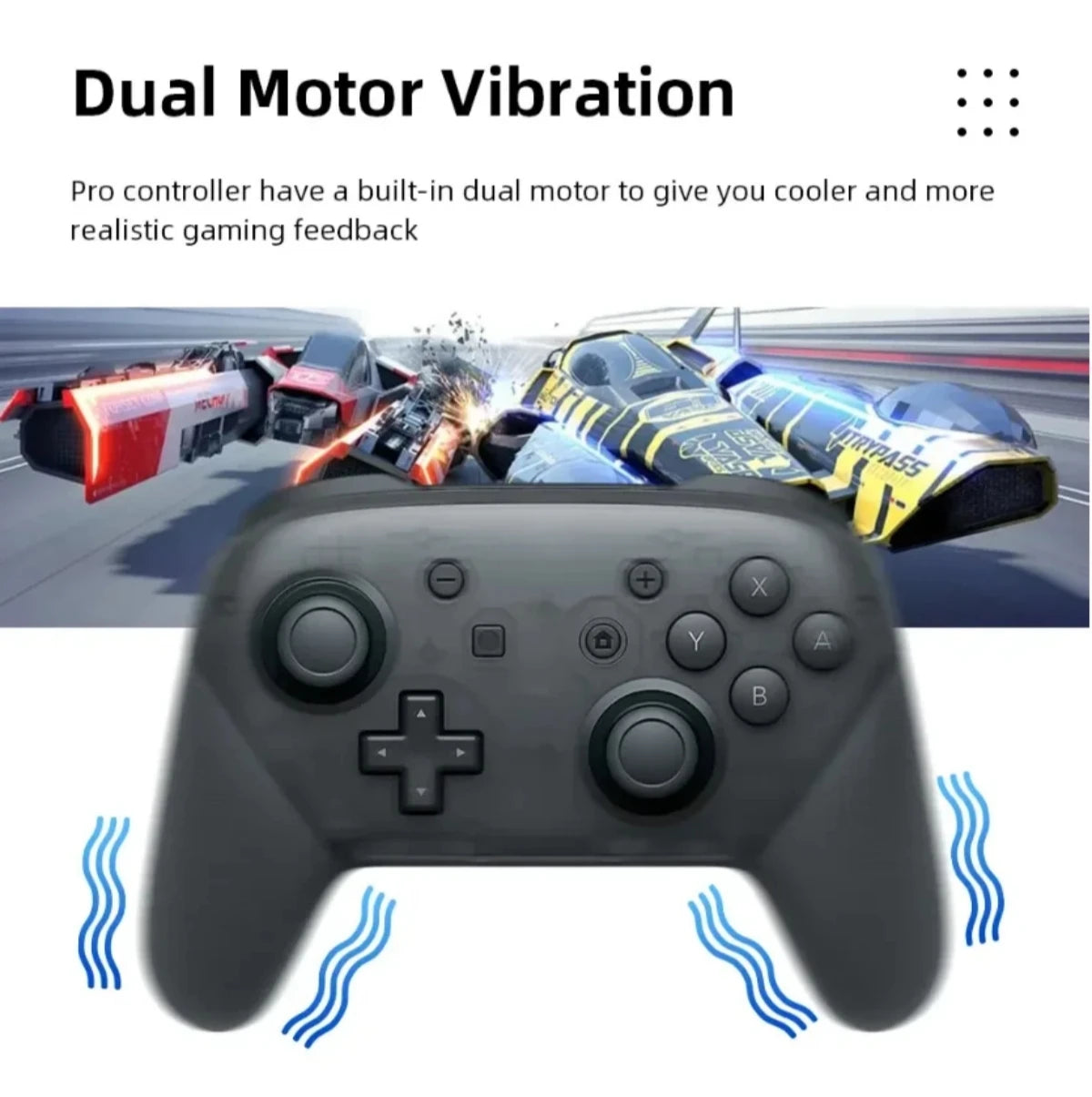 Gamepad  Controller Wireless Bluetooth Wake Function Joystick 6-Axis Gyro Handle HD Vibration for PC Game Console