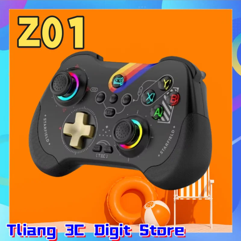 Z01 Mobile Game Controller Android Ios Motorcycle Tesla Computer Wireless Bluetooth Controller Six Axis Dual Axis Vibration