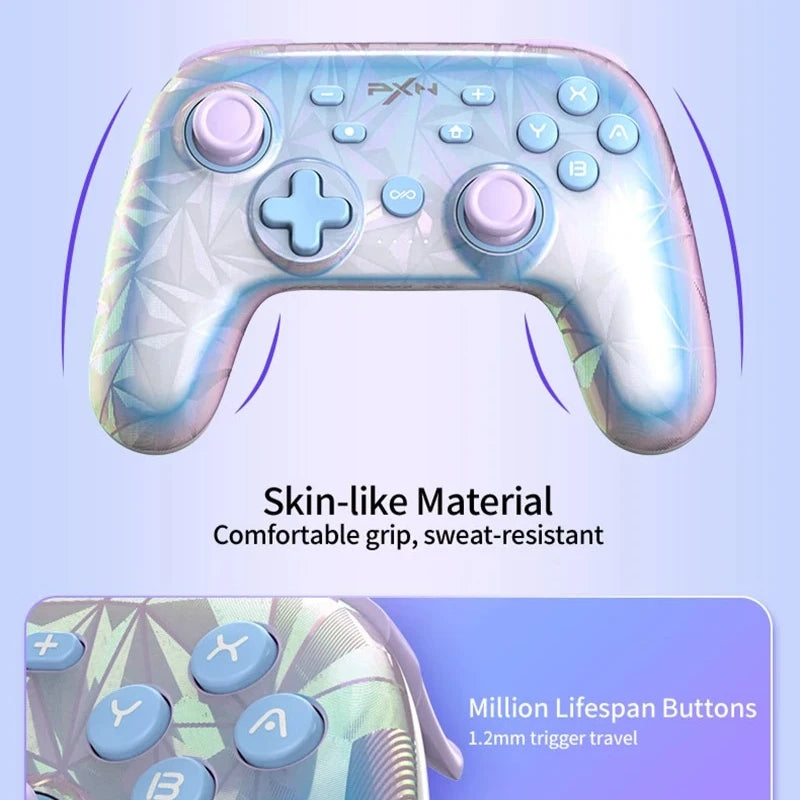 PXN P50S/P50 Pro 8K Bluetooth Game Controller HD Shock Hall Trigger Rocker Joystick Gamepad NS/Steam/PC/Phone Wireless Gamepads