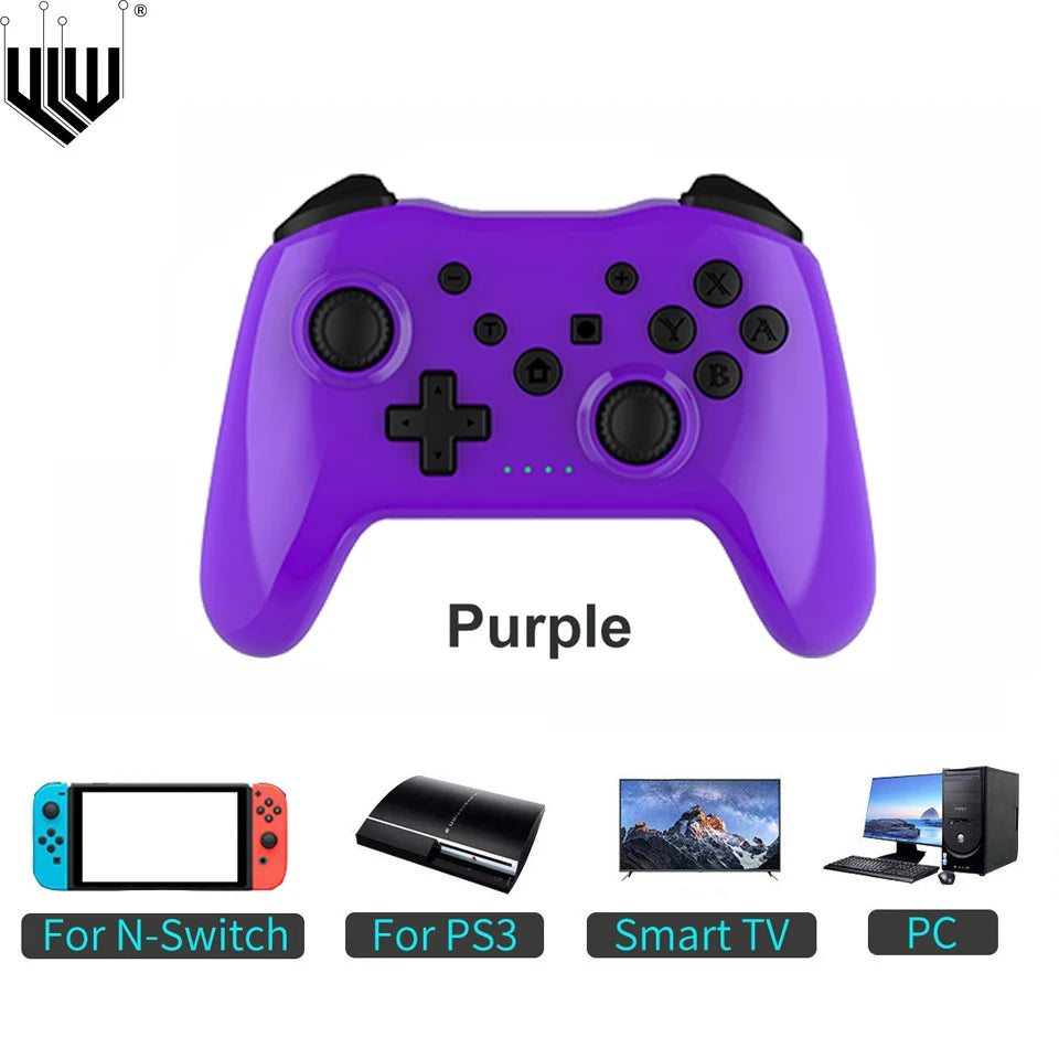 GAMINJA Wireless Gamepad BT Gaming Controller for Nintendo Switch Lite PS3 Game Console Smart TV Box Wind 7 8 10 PC Joystick