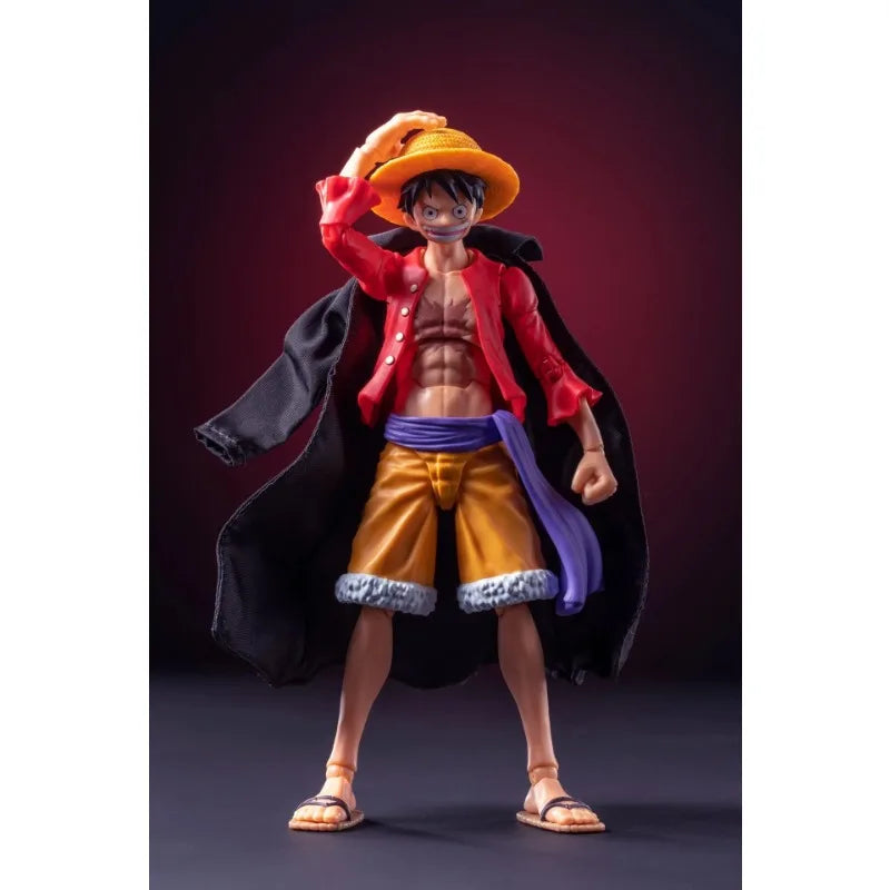 Shf 1/12 Male Custom Straw Hat Windbreaker Coat Scene Props Clothes for 6in Action Figures Body Dolls Model