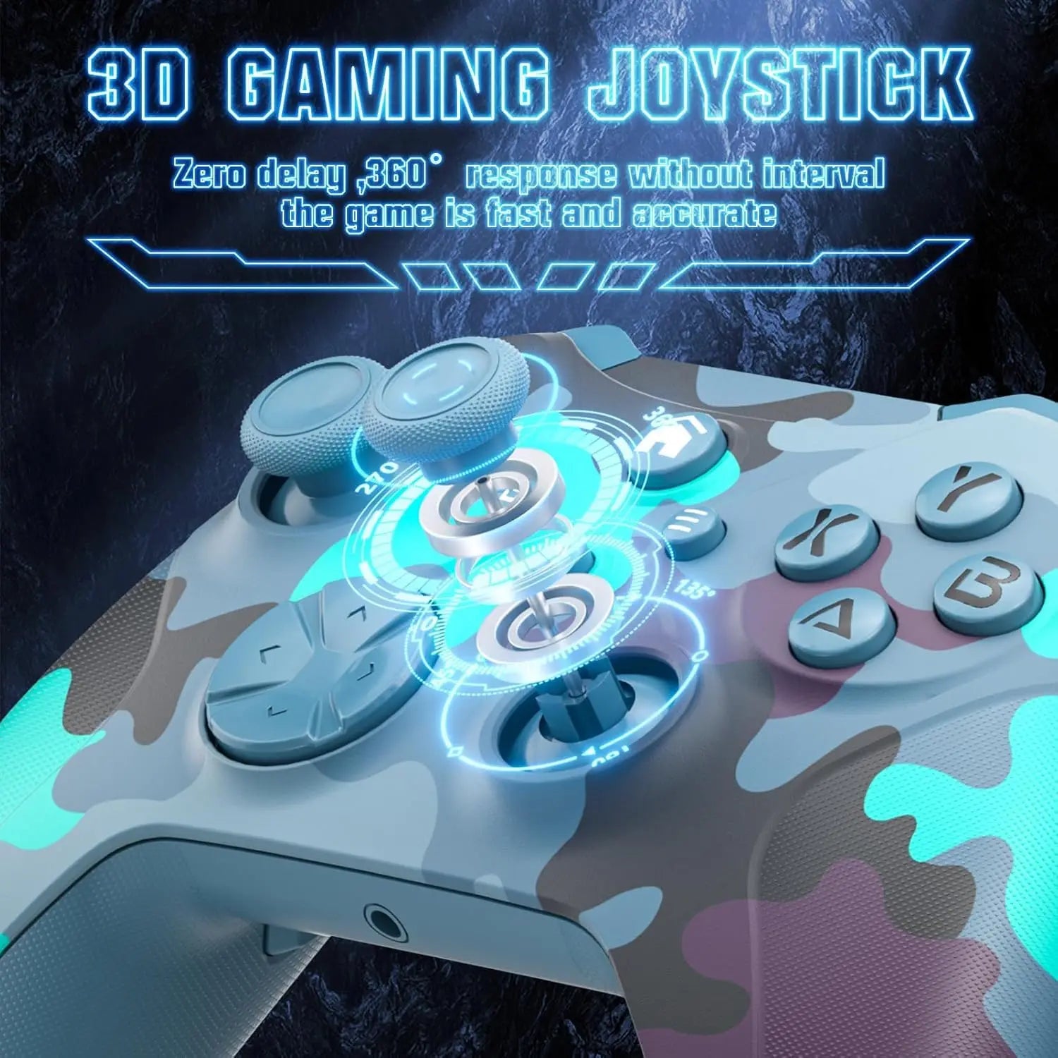 Game Controller for Xbox One S/X/Series S/X/PC Gaming Joystick W/ 6-Axis Gyro Sensor, Adjustable Vibration,TurboFunction Gamepad