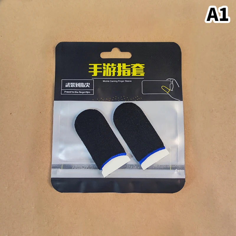2/6Pcs Breathable Game Controller Finger Sleeve For Pubg Sweat Proof Non-Scratch Touch Screen Gaming Thumb Gloves Finger Cover