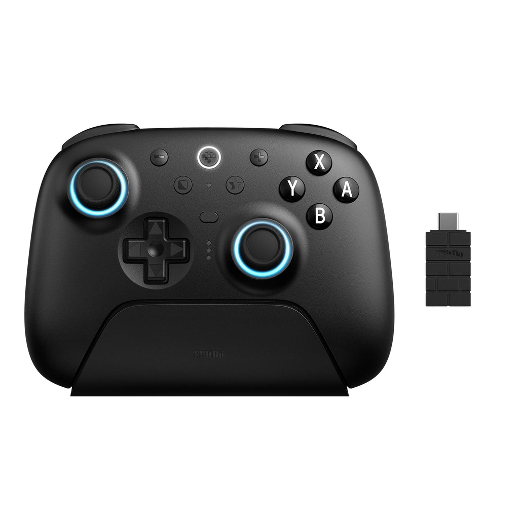 8BitDo Ultimate 2 Bluetooth Gamepad Game Controller with TMR Joysticks & Hall Effect Triggers for Nintendo Switch 2,PC,Windows