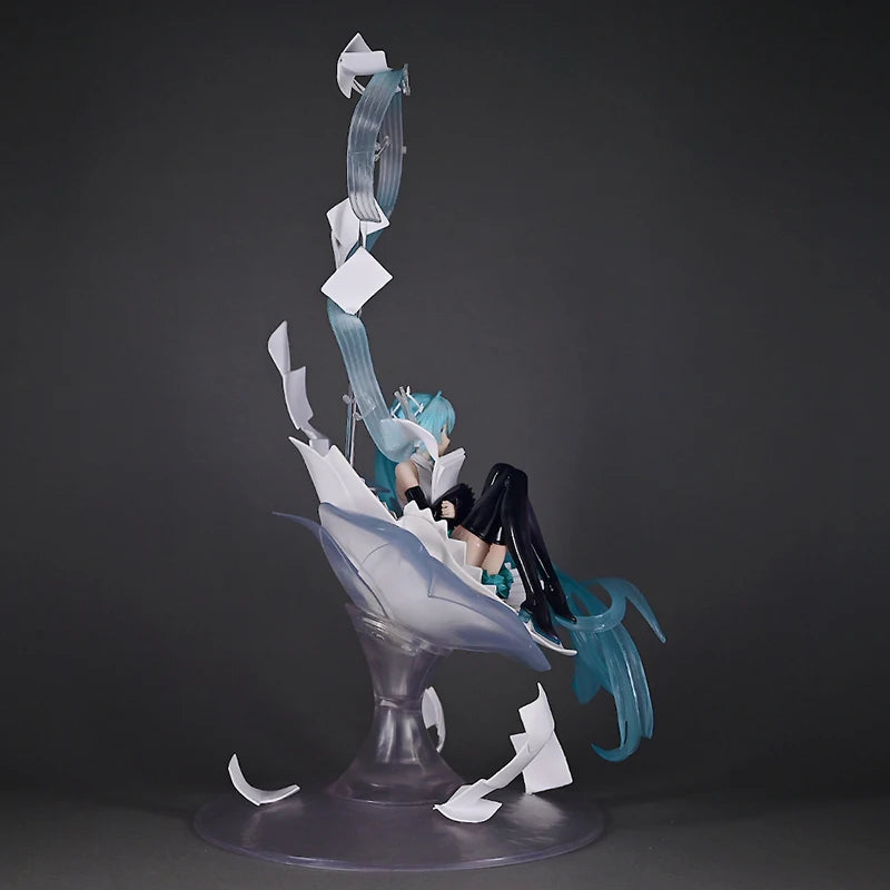 Hatsune Miku Music Note Ver Anime Figures Static Model Statue Chassis Desktop Decoration Trendy Toys Surprise Collectable Gifts