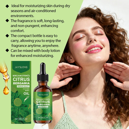 Bergamot Body Soothing Essential Oil Improving Fatigue Massage Muscles Aromatherapy Deep Moisturizing Multi Functional Serum Oil