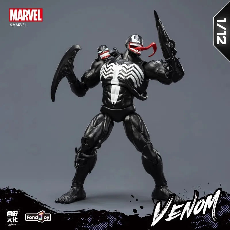 16cm Fondjoy Venom legends 1/12th Scale Action Figure Joint Movable Toys Change Face Statue Model Doll Collectible Kids Gift Toy