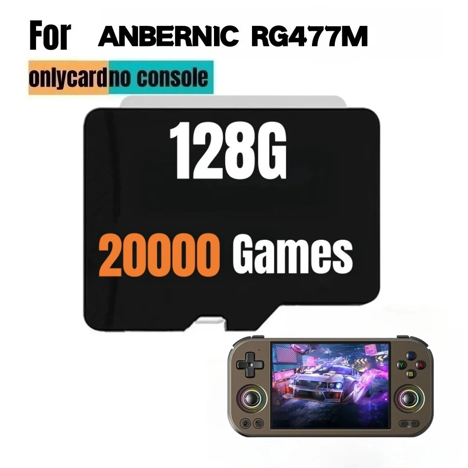 For ANBERNIC RG 477M TF Card Memory Card Preloaded Games 512GPSP Games Video Game Console Pre-install Retro Games Card RG477M