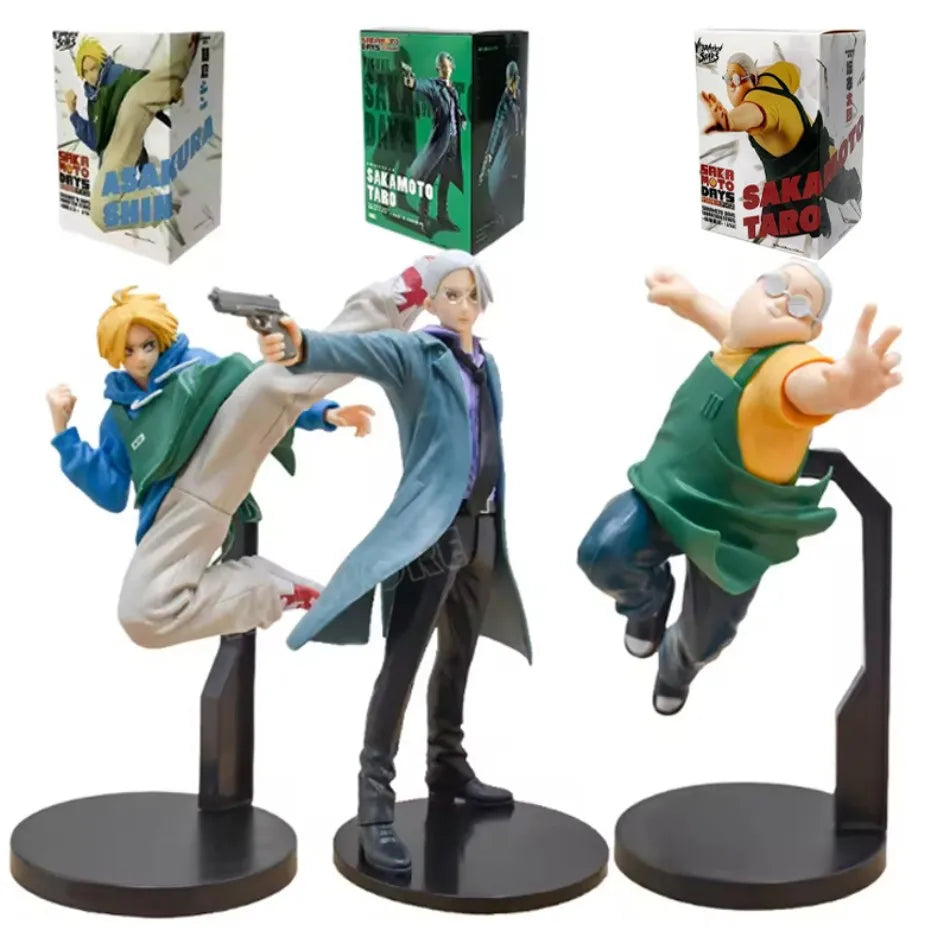 1-3pcs Stock  anime figure sakamoto days sakamoto taro ，Shin Asakura action figure figurine pvc toys for kids collector 21cm