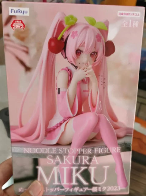 【SF】In Stock Original FuRyu Noodle Stopper Piapro Characters Sakura Miku 2023 Smile Figures Gift Anime Model