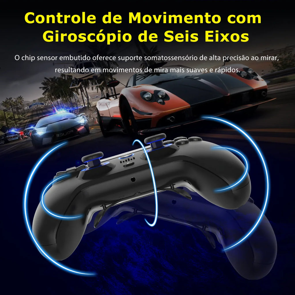 New Qrd Spark N5 Wireless Game Controller For ps5 Ps4 Ps3 Ios Android PC Hall Effect Vibration Effect Gamepad PlayStation 4 game