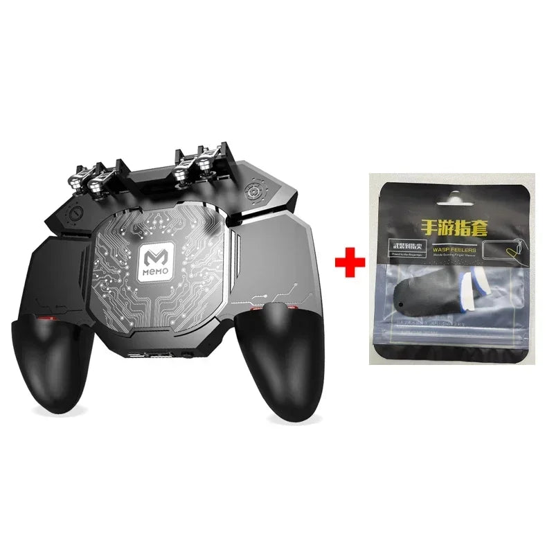 MEMO DL88 Mobile Phone Cooler Fan Game Controller Grip For 6 Finger Trigger Joystick Gamepad Semiconductor Radiator For IOS PUBG