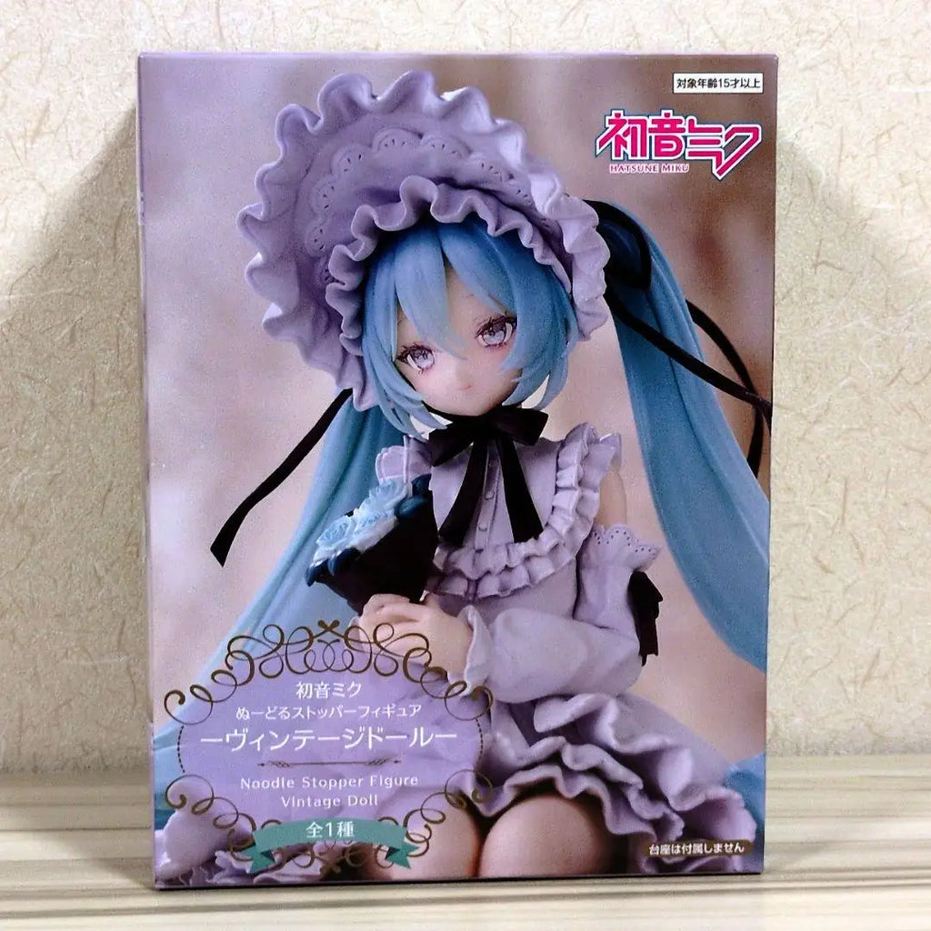 ln Stock FuRyu Noodle Stopper Hatsune Miku -Vintage Doll- PVC 15CM Anime Action Figures Model Collection Toy