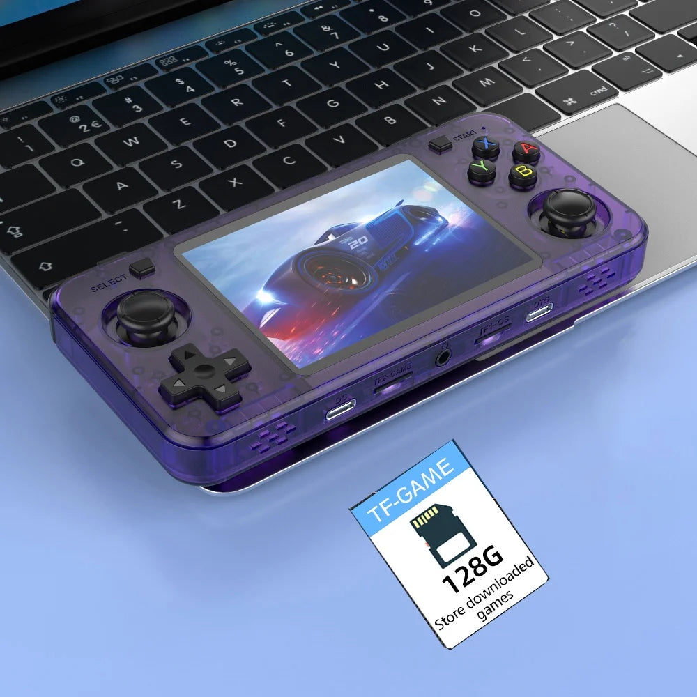 R36H Retro Handheld Game Console Yellow Color Consolas Portable 3.5 Inch Pocket Video Player 20000+ Games Kid's Gifts R36S