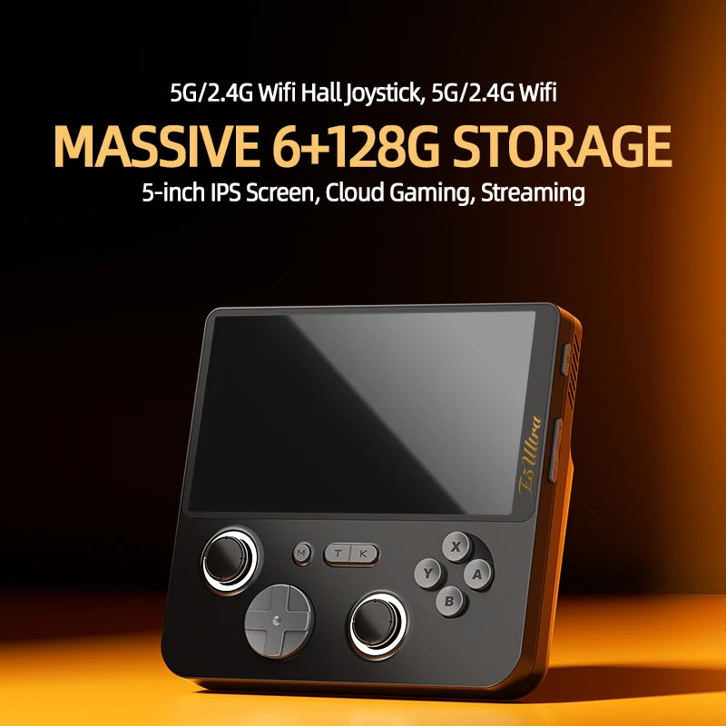 GAMEMT E5 Ultra Game Console 5" 1280*720 60Hz IPS Touch Screen 5000mAh Hall-Effect Joystick Portable Android Handheld Consoles