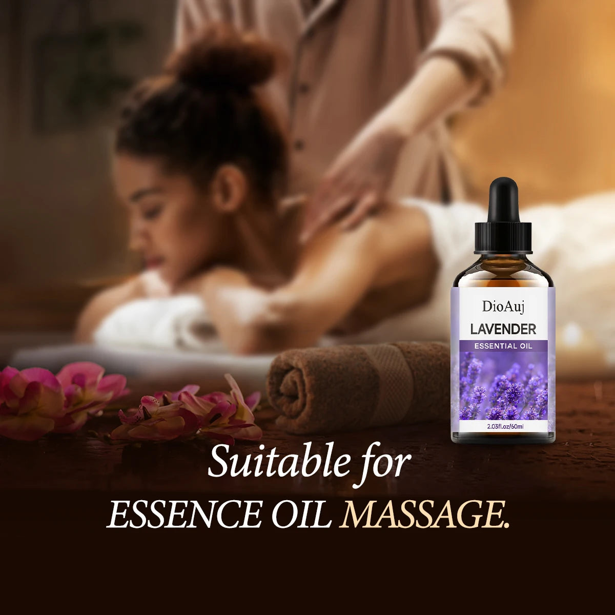 30ml/1.01fl.oz  LAVENDER Essential Oil  for Humidifier, Facial, Skin Care, Aromatherapy, Hair Care, Scalp and Body Massage