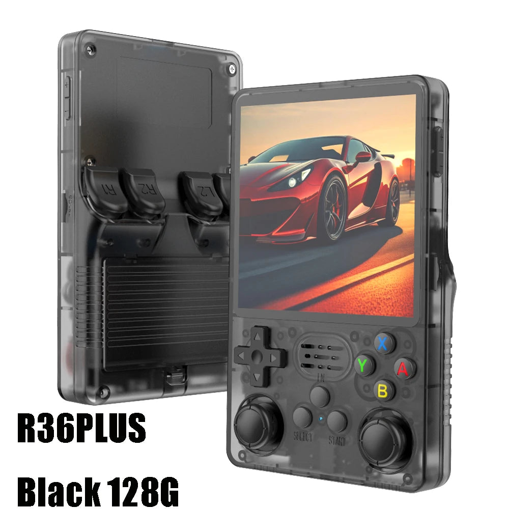 R36PLUS Handheld Game Console 4.0inch Big Screen 20000+ Games PK R36S Portable Pocket Video Player Kids Gift Arkos System