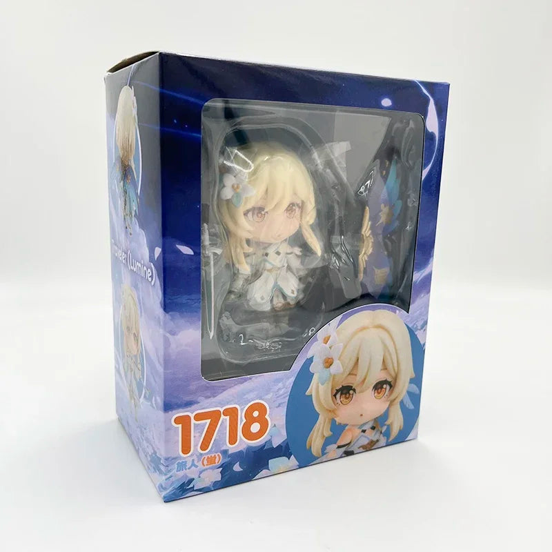 #1718 Traveler/Lumine Anime Figure #1717 Aether Action Figure #1795 Venti Figurine Adult Collectible Model Doll Toys Gifts 10cm