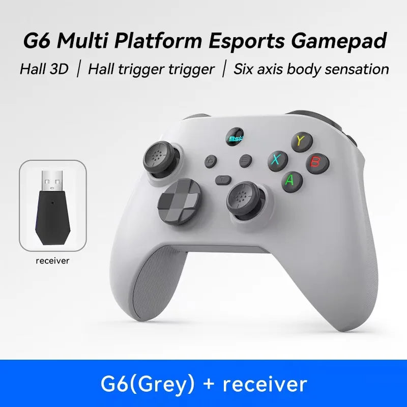 G6 Mobile Game Controller For Switch/IOS/Andriod/PC Support Streaming media/cloud Game Mobile Phone GamePad Hall effect joystick