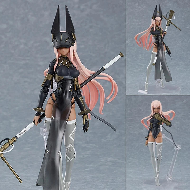 #621 Figma FALSLANDER Samurai Anime Girl Figure Lanze Reiter/Ronin/Hemet Nethel Action Figure Collectible Model Doll Toys 15cm