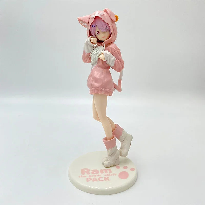 #751 Re:ZERO -Starting Life in Another World Emilia Anime Figure Emilia/Rem/Ram Action Figure Collectible Model Doll Toys Gifts