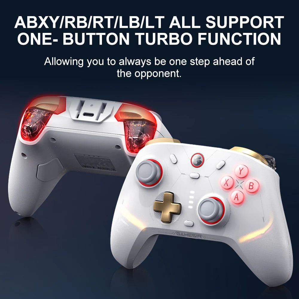 GameSir Cyclone 2 Multiplatform Wireless Game Controller with GameSir Mag Res TMR Sticks for Switch Android iOS PC and Steam