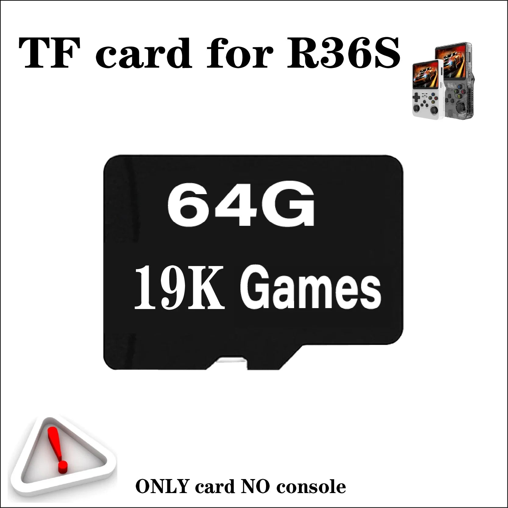 Memory Card For R36S Retro Handheld Video Game Console Memory Card Linux System Pre-install Retro Game Video Player TF Card R36S