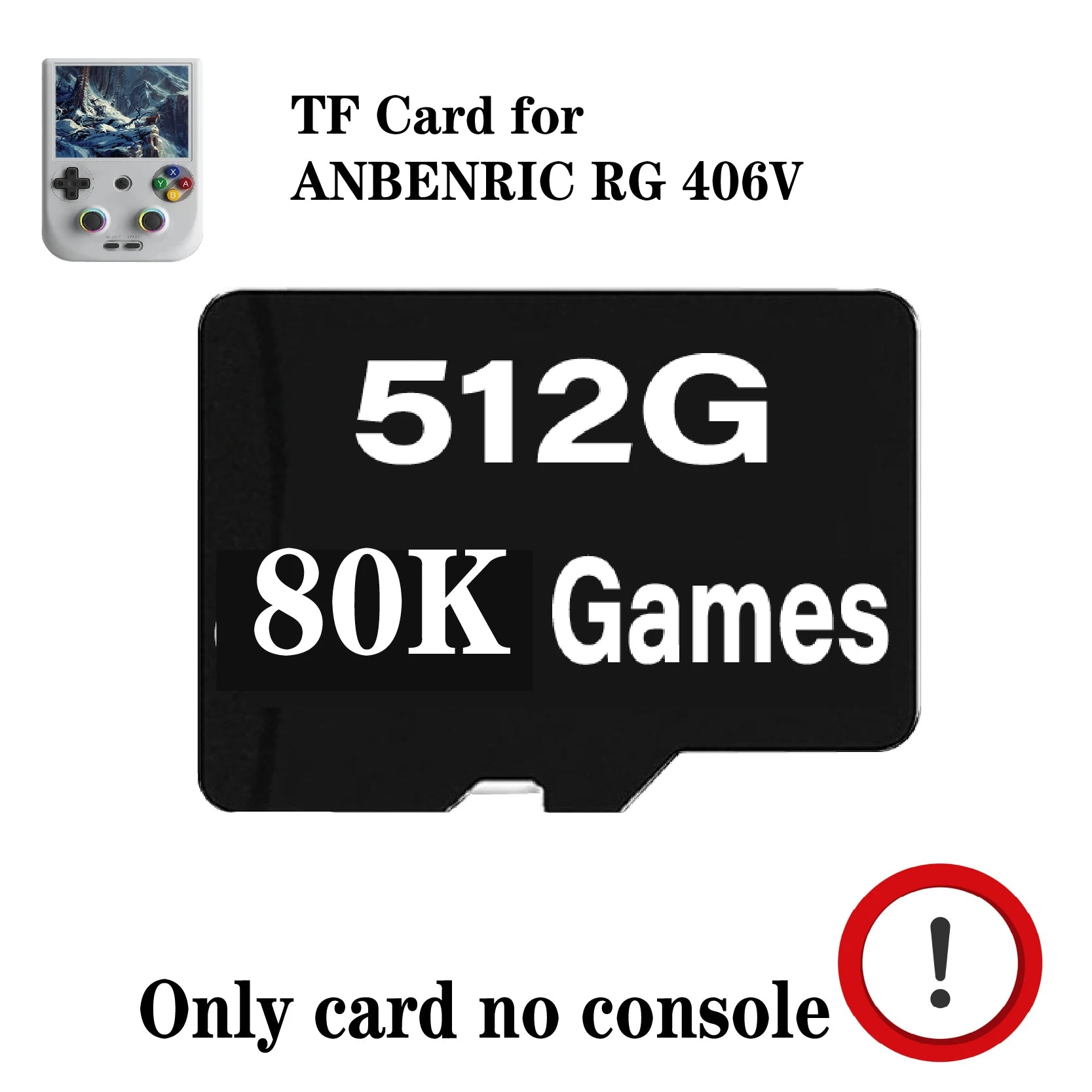 TF CARD FOR ANBERNIC RG 406V Handheld Game Console RG406V 4" IPS Multi-touch Screen Android13 Retro Video Games Support 1080p DP