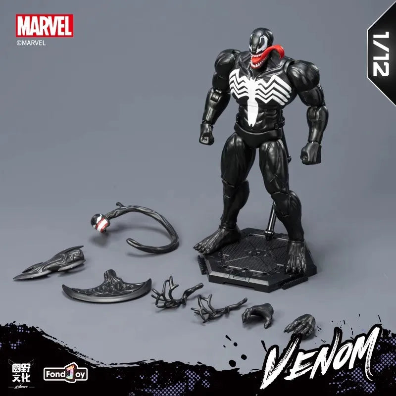 16cm Fondjoy Venom legends 1/12th Scale Action Figure Joint Movable Toys Change Face Statue Model Doll Collectible Kids Gift Toy