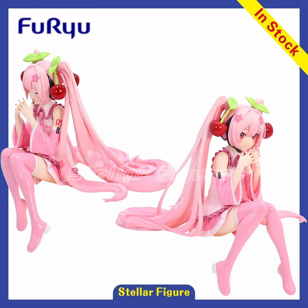【SF】In Stock Original FuRyu Noodle Stopper Piapro Characters Sakura Miku 2023 Smile Figures Gift Anime Model