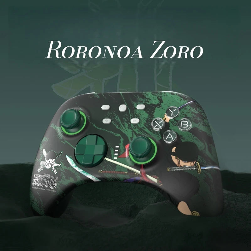 Wireless PC Game Controller ONE PIECE Zoro Gampad Hall Trigger/Joystick Programmable Macro Custom for Switch/PS5/Xbox/iOS Gifts