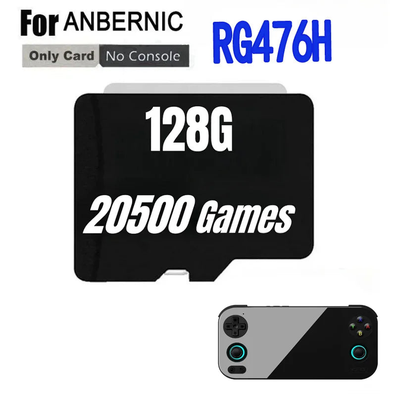 FOR ANBERNIC RG476H TF Card Portable PS2 Handheld Game Console Memory Card SD Card 80000 Games PS2 512G 256G 128G Game Card