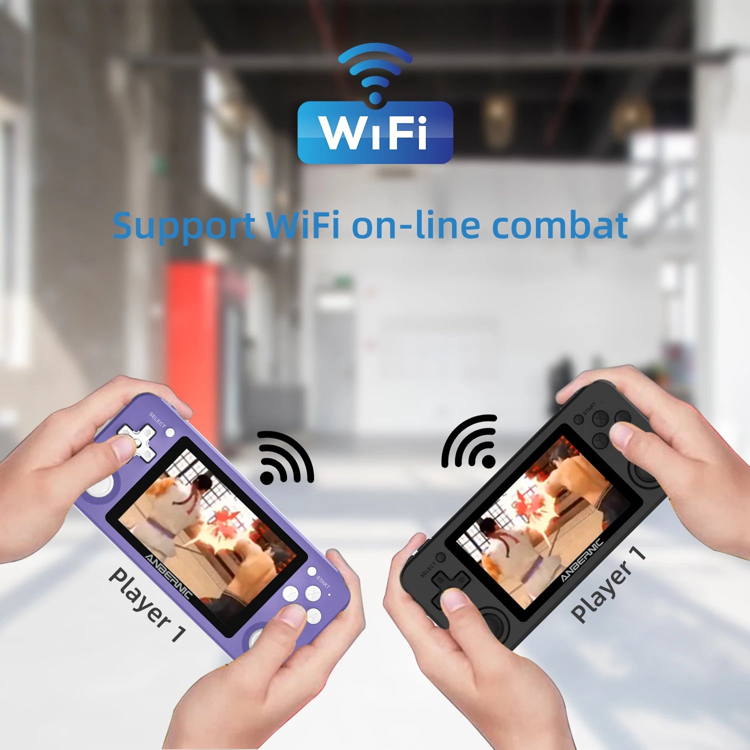 ANBERNIC RG351P Retro Video Game Console 3.5‘’ IPS Screen RK3326 3500 mAh Open Linux System Portable Player Built-in 2500 Games