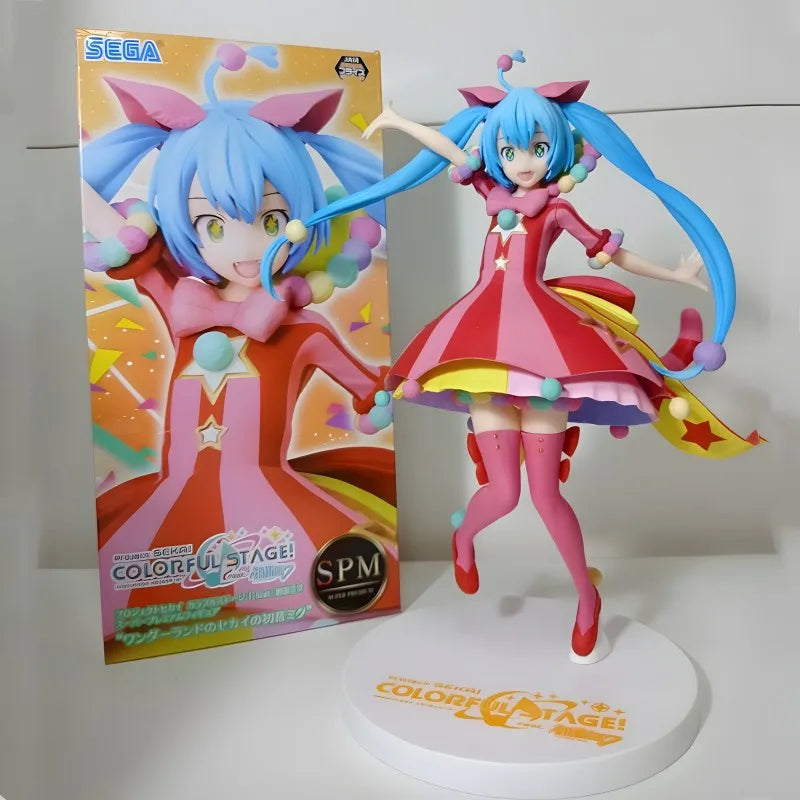 New 20cm Sega Original Hatsune Miku Project Sekai Colorful Stage Ver. Pvc Action Model Doll Figures Toys Collectible Ornament