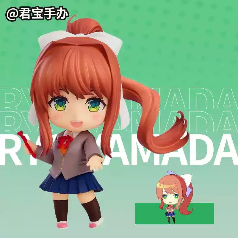 #2283 Doki Literature Club! Yuri Anime Girl Figure #1817 Monika Action Figure Natsuki/Sayori Figurine Model Doll Toys Gifts