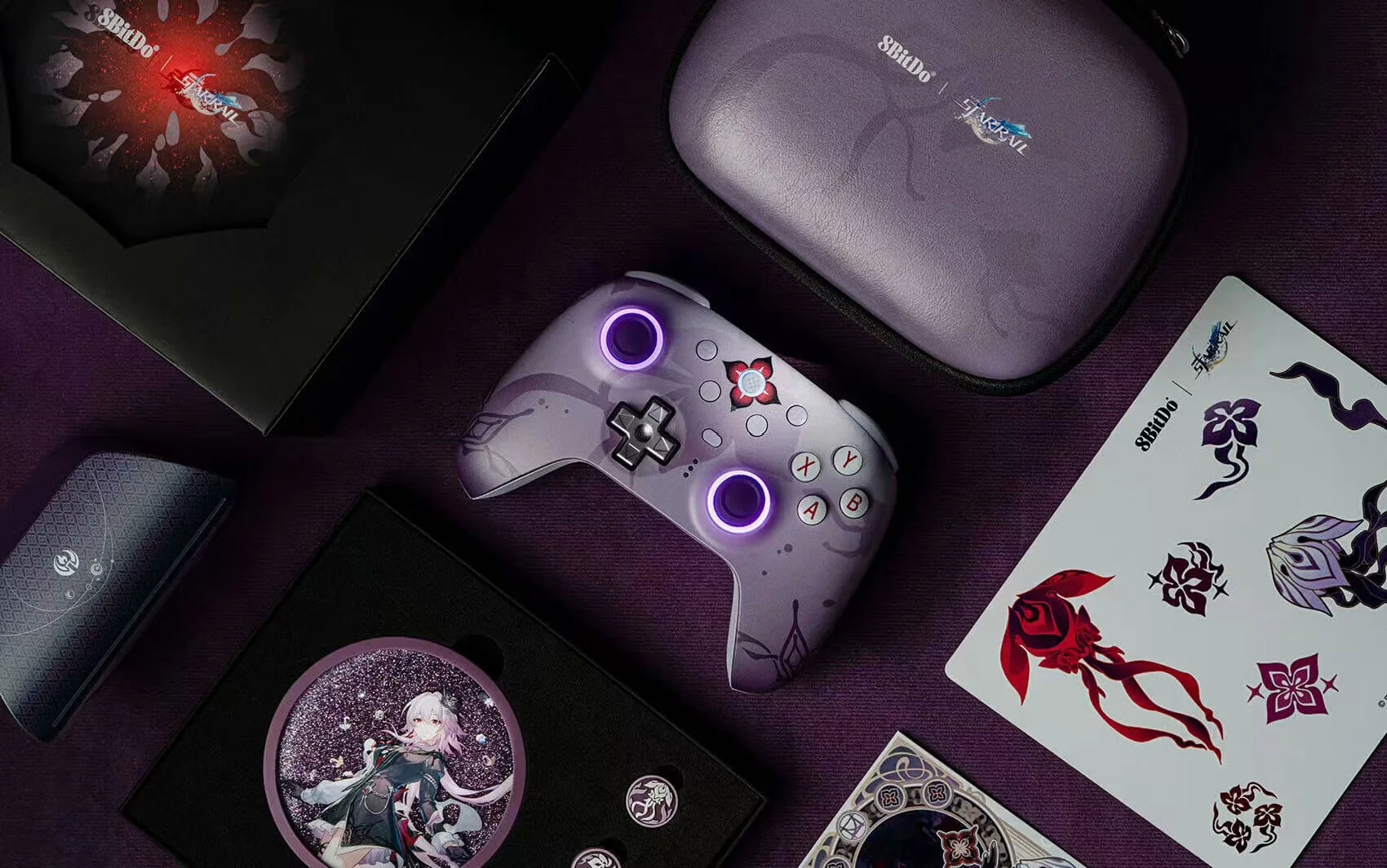 NEW MIHOYO Honkai: Star Rail March Server Controller Collaboration Long Night Moon Wireless Game Controller Star Rail Gamepad