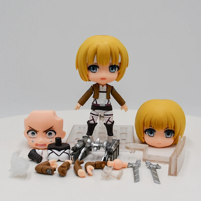 #435 Attack on Titan Armin Arlert Anime Girl Figure Levi Ackerman Action Figure Shingeki no Kyojin Figurine Model Doll Toys Gift