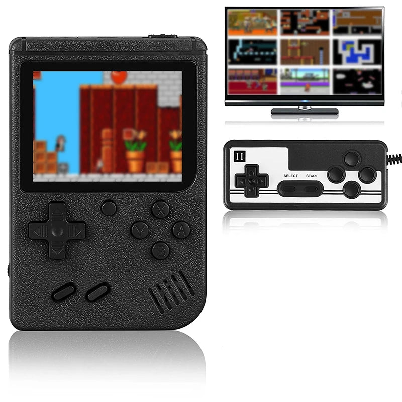 Retro Portable Mini Video Game Console Built-in 400 Games 3.0 Inch LCD Screen Kids Gift 8-Bit Handheld Game Player AV Output