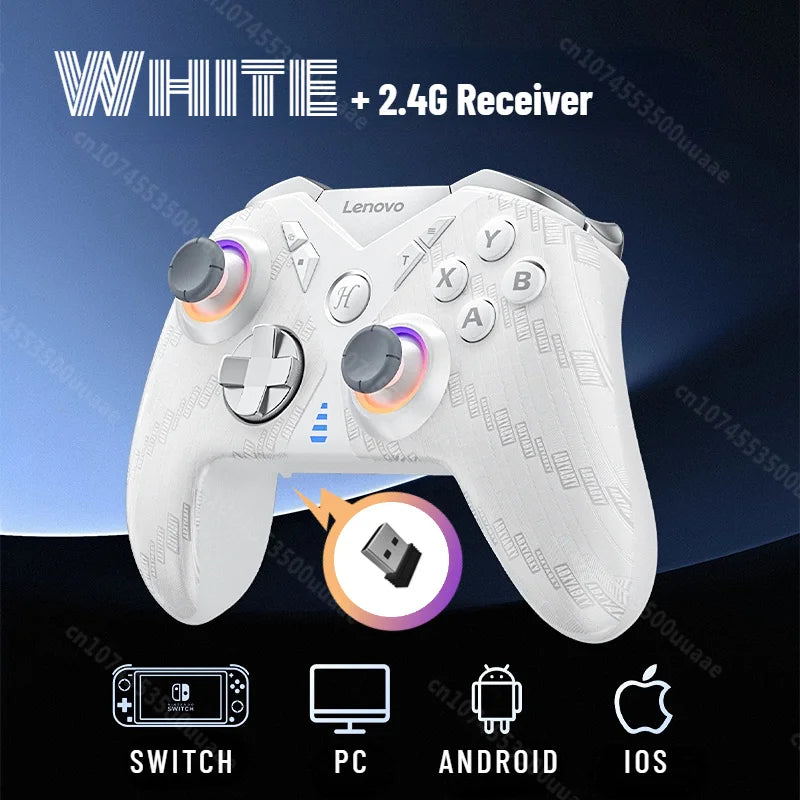 Lenovo S05 Wireless Game Controller Tri-Mode Connectivity Bluetooth Gamepad for Switch iPhone Android Cell Phones Tablet PC TV