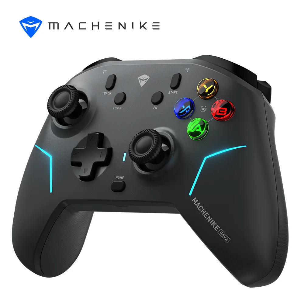 MACHENIKE G6V2 Tri Mode Gamepad Wireless Game Controller For Nintendo Switch TMR Joystick Trigger Dual 1KHz Polling Rate 1200mAh