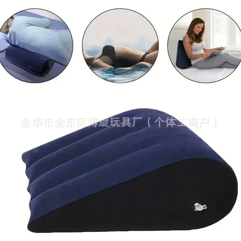 New Inflatable Pillow Toys Magic Cushion Relax Cushion Triangle Cylinder Wedge Sweetheart Gift Couples Gifts