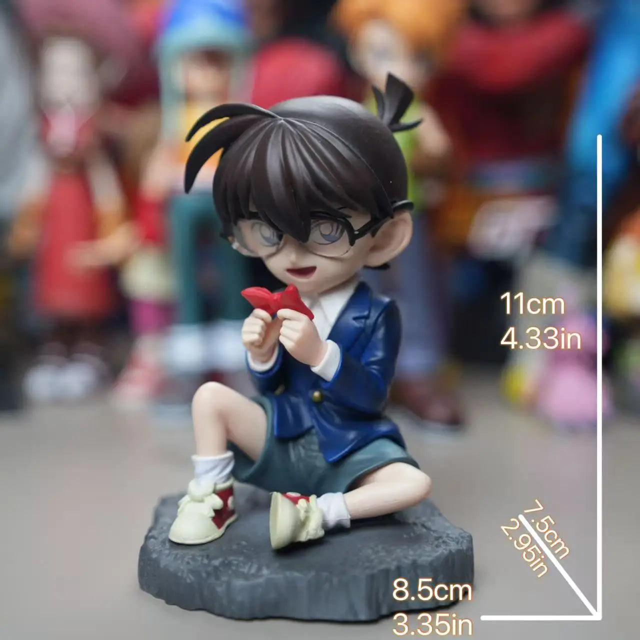 15cm/5.91in Anime Detective Conan Figure Mouri Kogorou Richard Moore  Action Figures Pvc Colection Model Toys for Children Gifts
