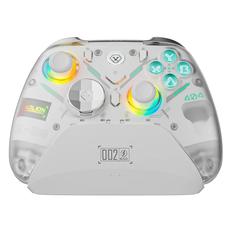 Aolion K20 Wireless Gamepad Game Controller With With Charging Dock RGB Hall Effect Joystick Trigger For PC/NS/Android/IOS