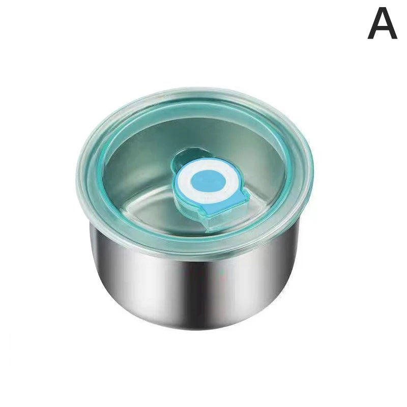 Stainless Steel Food Storage Serving Trays Rectangle Sausage Noodles Fruit Dish With Cover Home Kitchen Organizers Food Containe